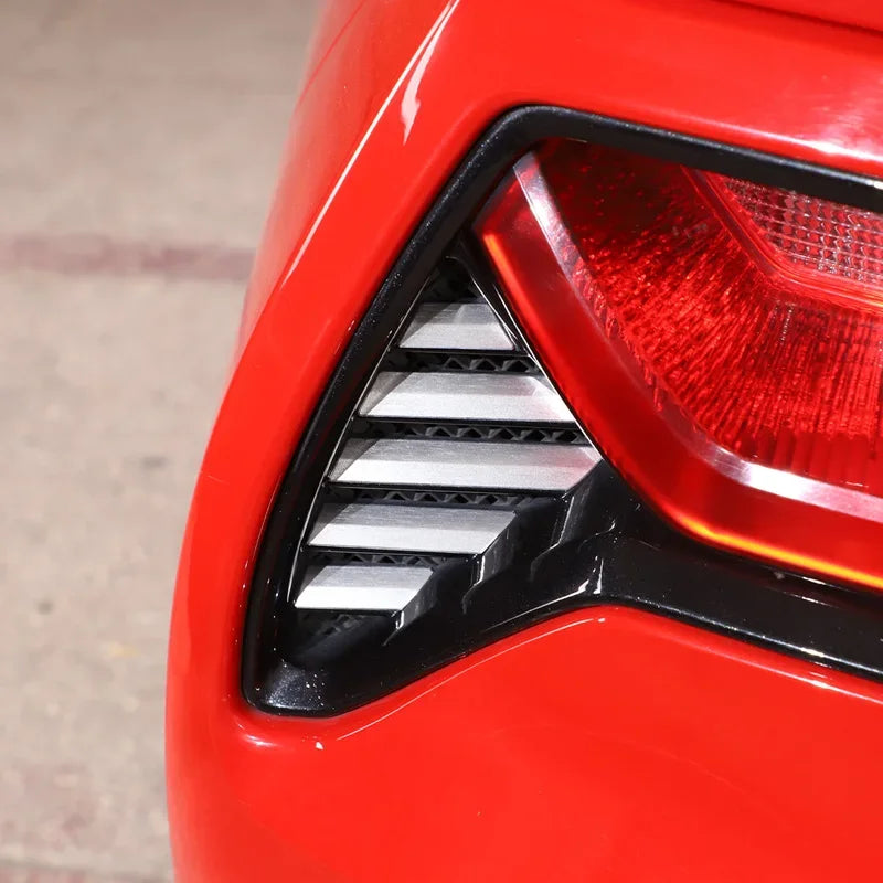 Corvette C7 Z06 2014-2019 Lente Trasera de Aluminio Decorativa con Lentejuelas