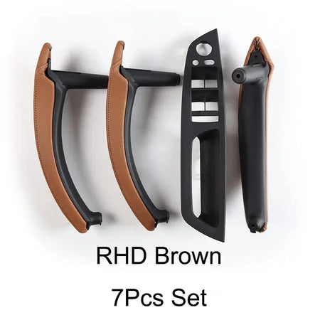 E70 E71 LHD RHD Upgraded Interior Door Handle with Leather Cover Assembly Full Set For BMW X5 X6 E70 E71 E72 2007-2014 by InterCyprus Trading Ltd