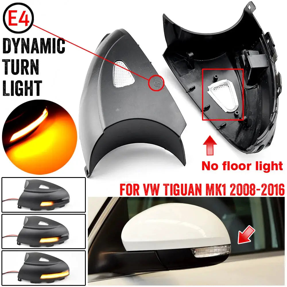 LED Mirror Turn Signal Lights Flowing Water for VW Tiguan MK1 by InterCyprus Trading Ltd