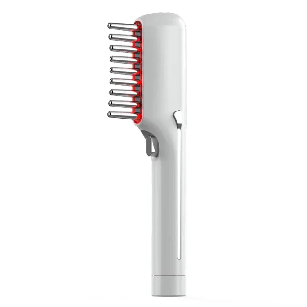 Electric Massage Comb LED Red Light Therapy - Hair Growth White