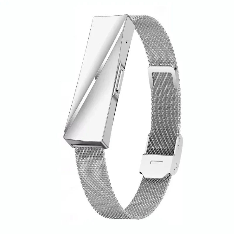 Luxuglow Women Smart Bracelet - Heart Rate And SpO2 Monitor Silver