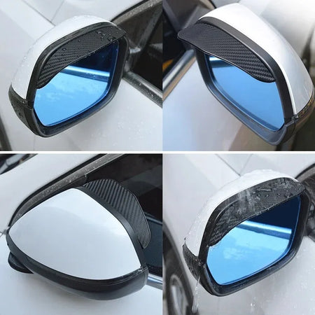 HSJ02 Car Mirror Rain Shield &ndash; Thickened Carbon Fiber