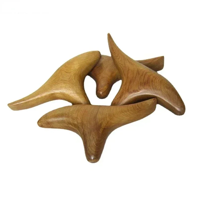 Træterapi Gua Sha Massageværktøjer til Lymfedrænage