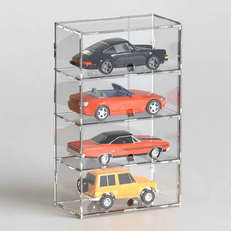 Transparent Acrylic Multi-Layer Display Case, Model Car, Figure and Collectible Storage Box by InterCyprus Trading Ltd