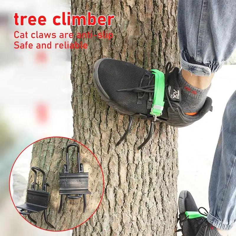 Adjustable Tree Climbing Spikes Tool Kit with Wear-Resistant Gear
