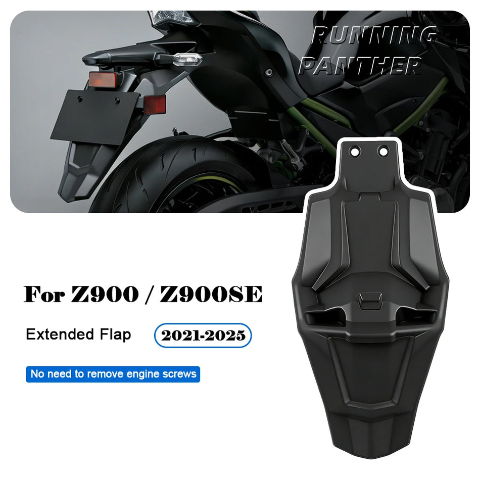 Pagarināts aizmugurējais dubļu sargs Kawasaki Z900 SE un Z900 2021-2025