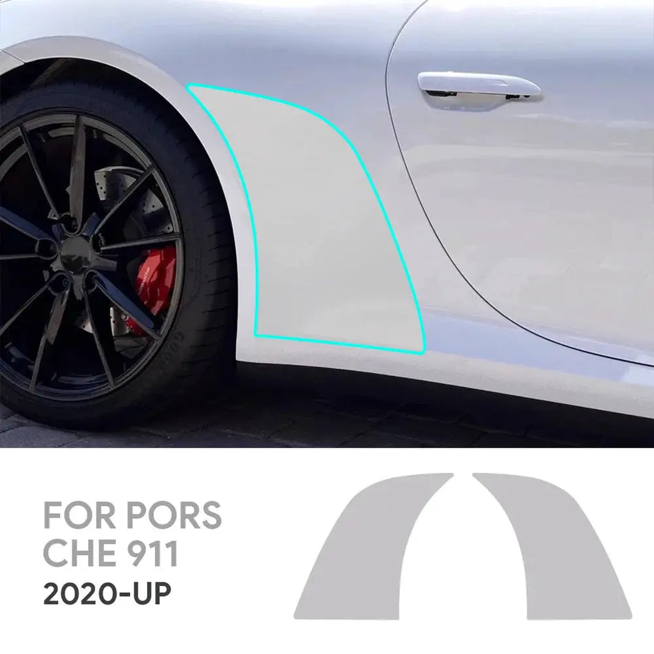 Μεμβράνη προστασίας βαφής TPU για διακοσμητικό τριγωνικό πάνελ πόρτας Porsche 911 2020-2025