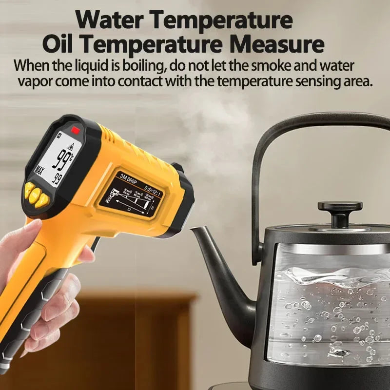 Digital Infrared Non Contact Laser Thermometer Gun 600C