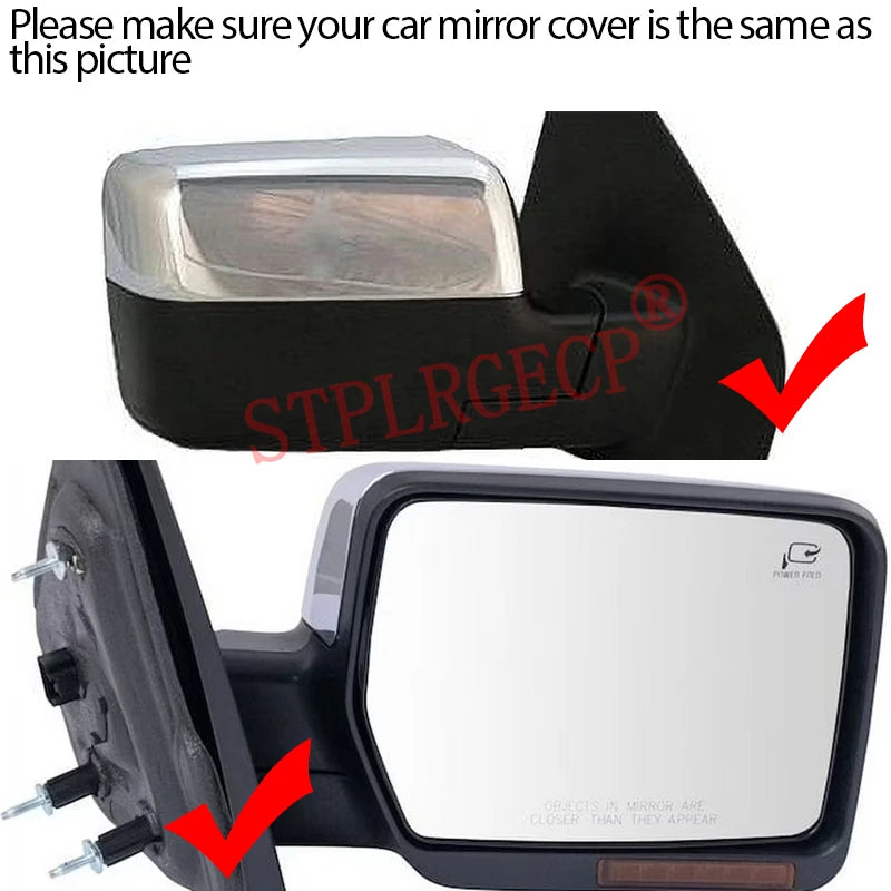 Cristal del Espejo Calentado Izquierdo Derecho para Lincoln Mark LT 2007 2008