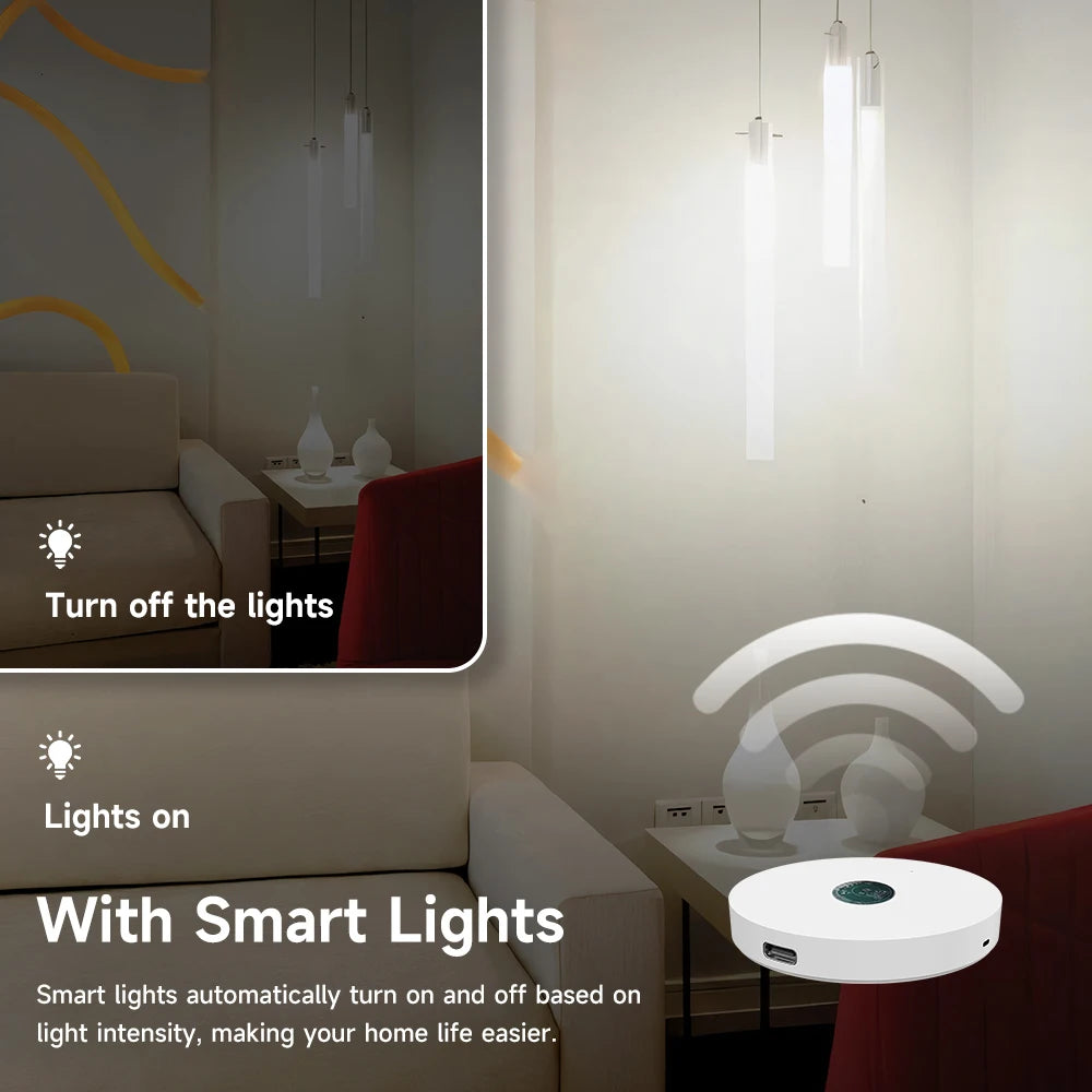 iHseno Tuya WiFi Luminance Sensor for Smart Home Automation