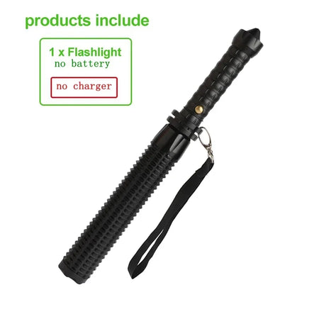 Baseball Bat LED Flashlight Aluminum Alloy &ndash; Ultra Bright no cable no Battery
