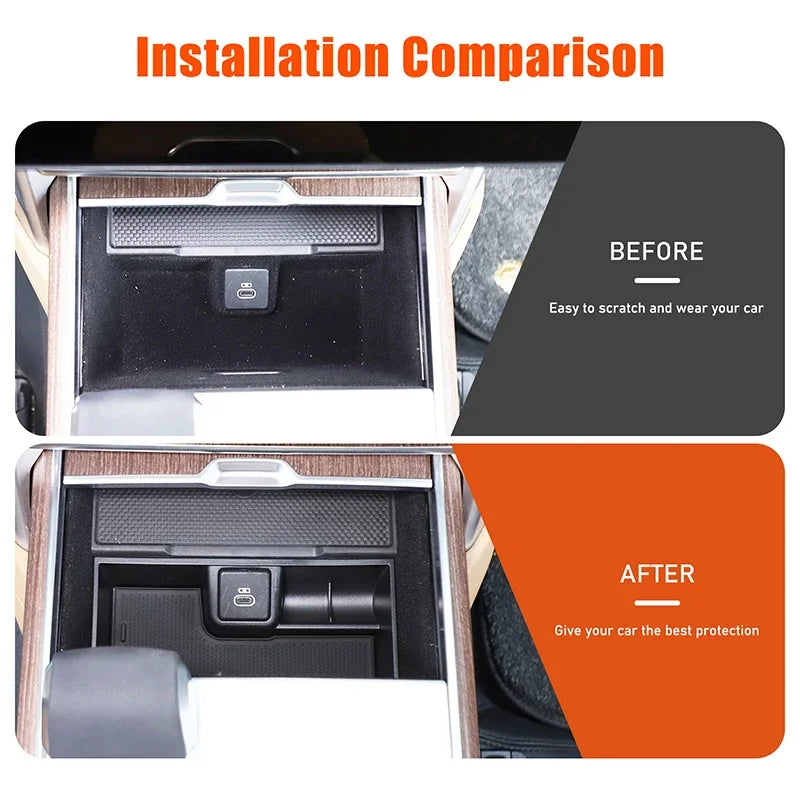 Κουτί Αποθήκευσης Κονσόλας ABS Μαύρο για Range Rover Vogue 2025