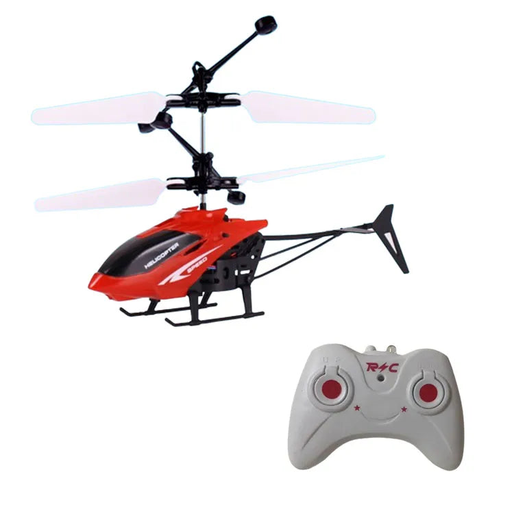 Rechargeable Mini RC Drone with Obstacle Avoidance for Safe Flight red-with RC