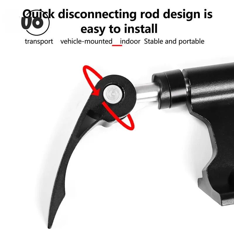 Bike Fork Mount With Quick Release Front Fork Clip for Luggage Rack Steel