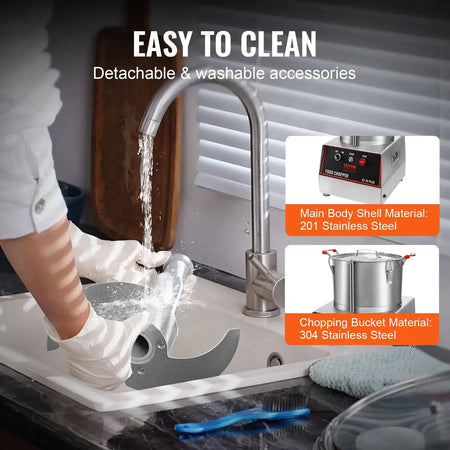 Food Processor Veggie Chopper Stainless Steel