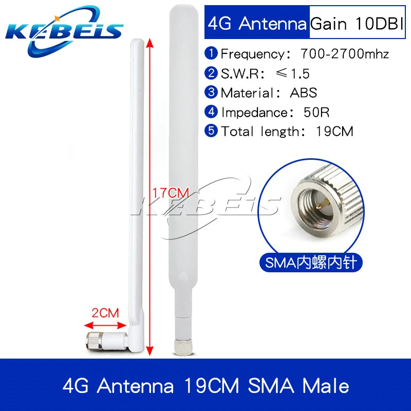SMA Adhesive Rod Antenna 2.4/5.8/5G 8dBi &ndash; Omnidirectional SMA-J 10DBI 19CM 1