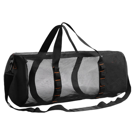 Extra Large Mesh Dive Bag for Scuba, Surfing, and Snorkeling Black