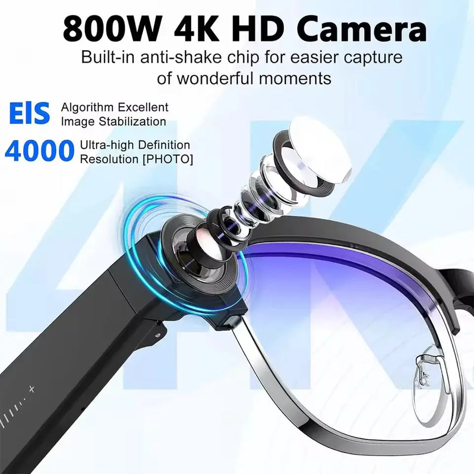 AI Camera Smart Sunglasses With 800MP Video Recording And Bluetooth Calls by InterCyprus Trading Ltd