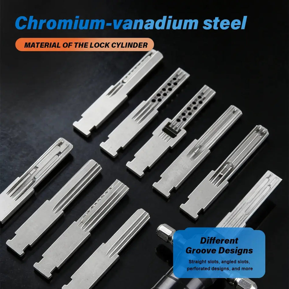 Professional Lock Pick Set With Tin Foil Strips For Locksmith Training by InterCyprus Trading Ltd