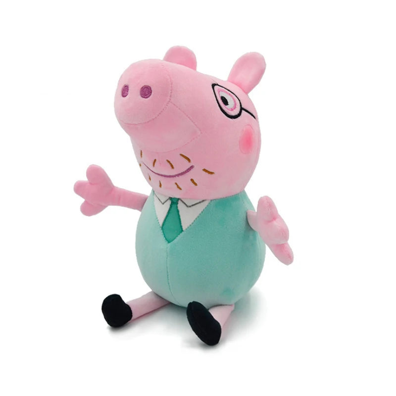 Genuine 4Pcs/Set Peppa Pig George Pig Mom Dad Plush Toys Family of 4 Holiday Party Decoration Children's Christmas Gifts Toys