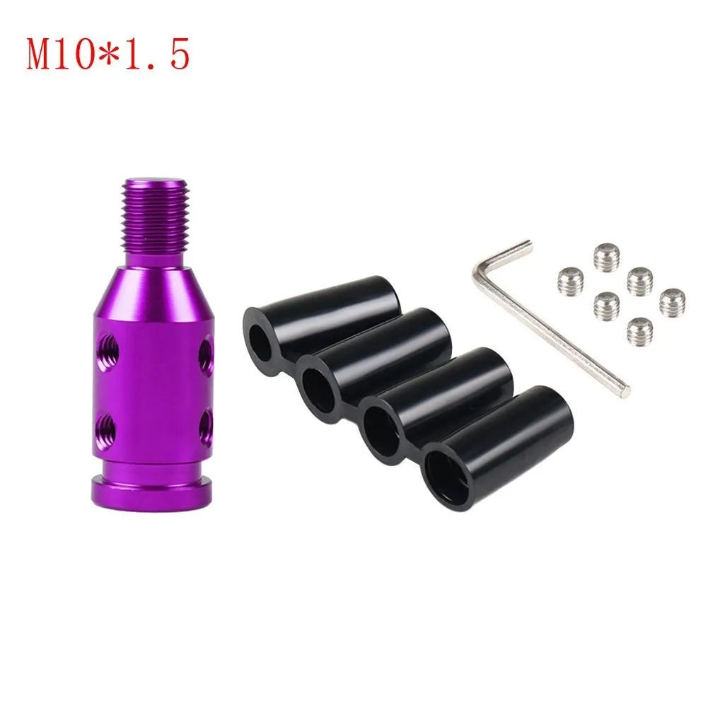 Car Shift Knob Adapter Universal Aluminum Alloy Gear Shift Knob Adapter for Non-Threaded Manual Shifters M12x1.25 M10x1.5 by InterCyprus Trading Ltd