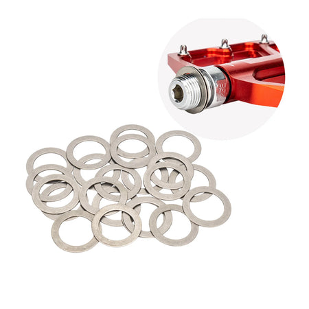 Bike Pedal Washers Stainless 10Pcs - Universal Fit