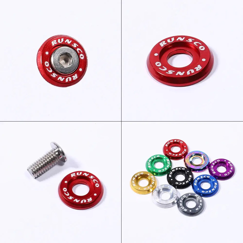 Aluminum M6 Washer Bolts for Honda Nissan BMW License Plate Frame by InterCyprus Trading Ltd