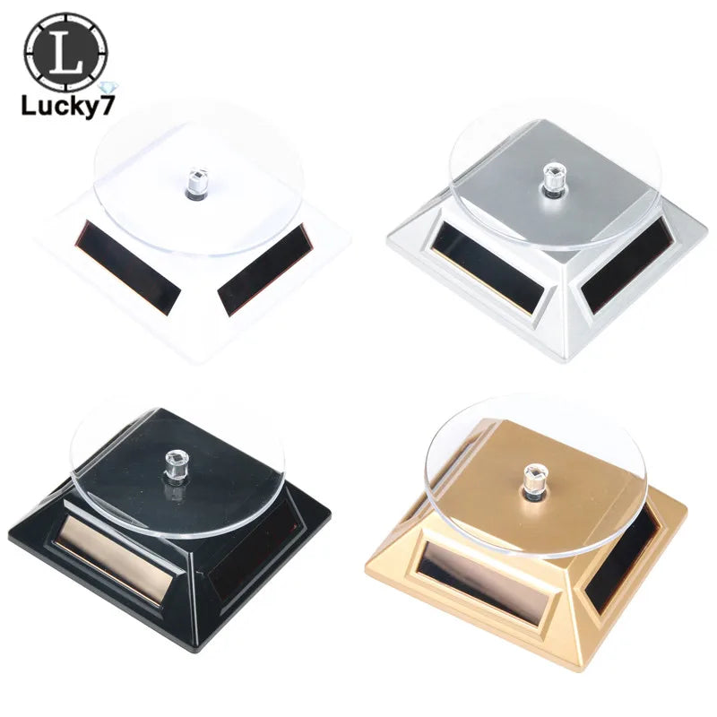 Solar-Powered 360 Rotating Jewelry Display Stand - 4 Colors