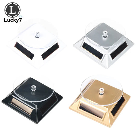 Solar-Powered 360 Rotating Jewelry Display Stand - 4 Colors