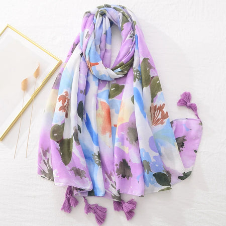 Floral Brand Scarf &ndash; Elegant Fashion Accessory for Women