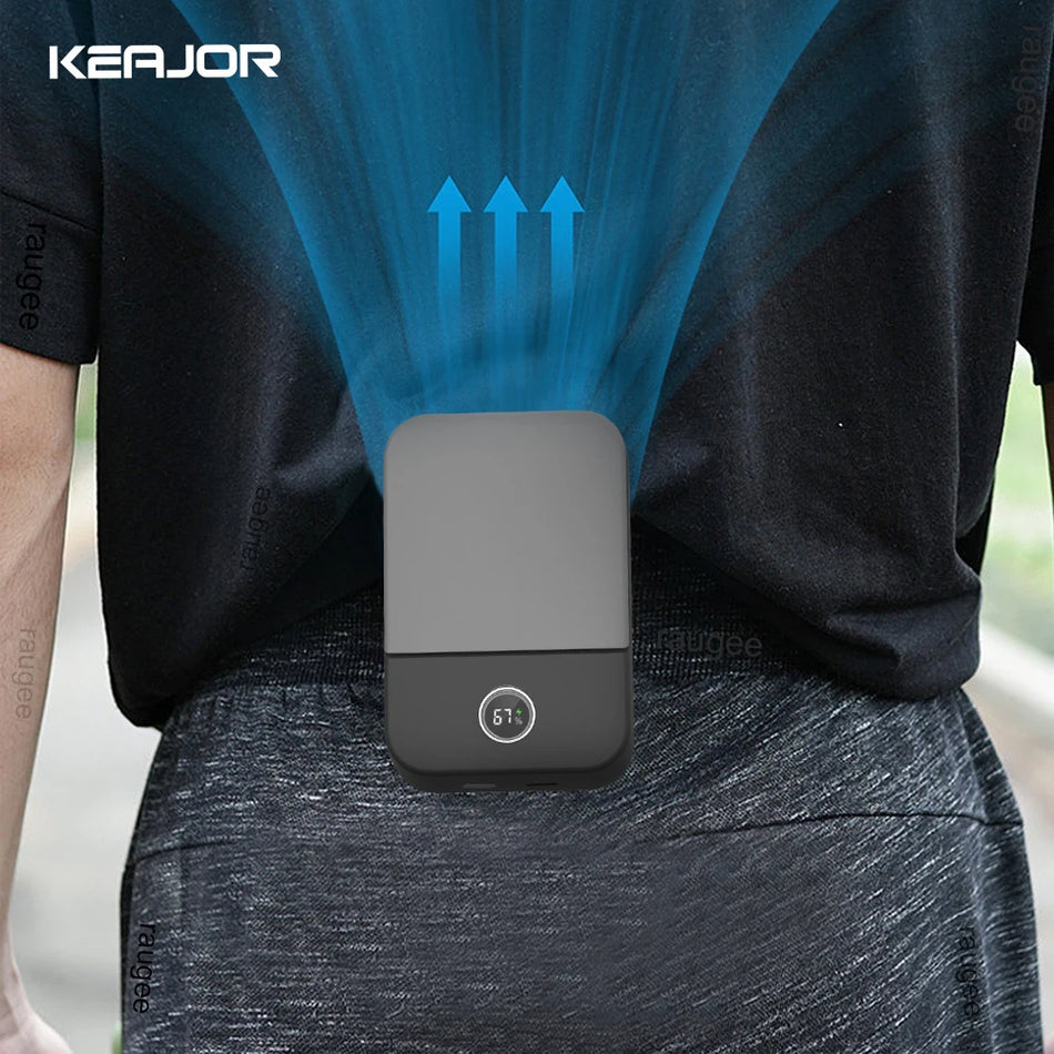 Portable Waist Fan Mini Hanging Neck Fan &ndash; USB Rechargeable