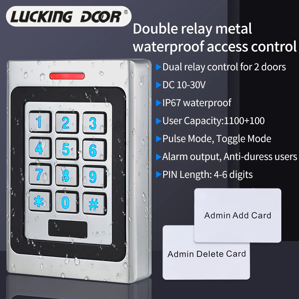 A7-T-EM Standalone Access Control &ndash; Pulse Mode For Two Doors Default Title
