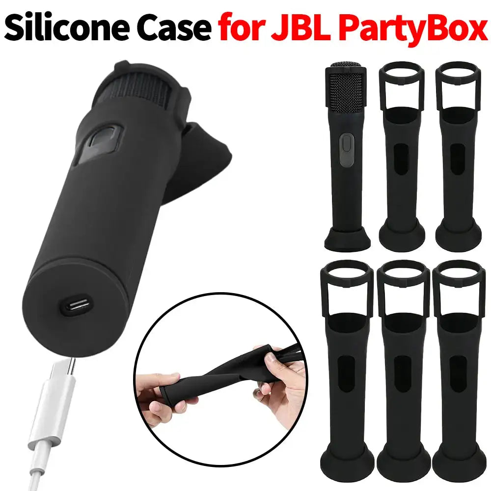 Silicone Anti Roll Mic Stand Case Non Slip For JBL PartyBox