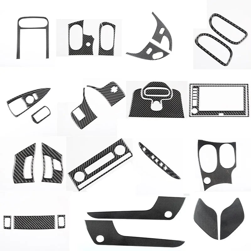 Mjuk kolfiber bilglasram klistermärke Corvette C6