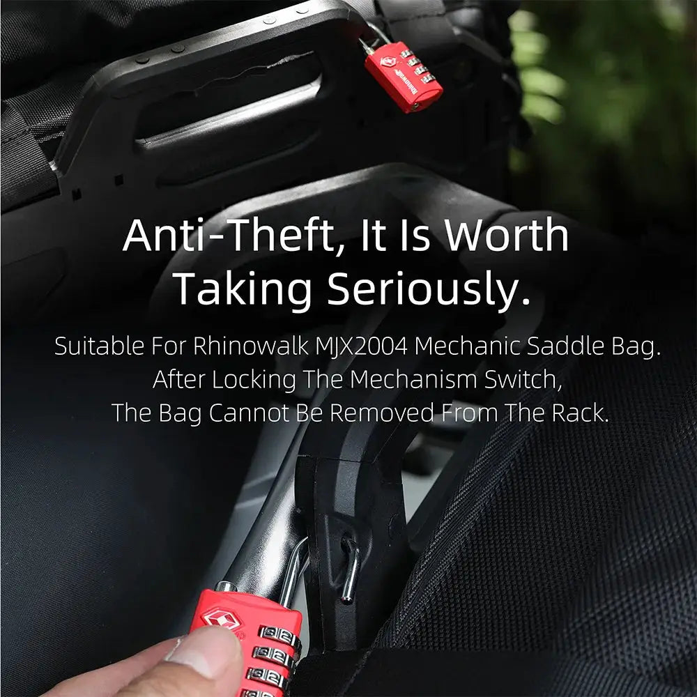 Rhinowalk TSA Locks Customs Combination Lock For Rhinowalk MJX2004 Mechanic Saddle Bag Anti-Theft Luggage Security Coded Lock by InterCyprus Trading Ltd