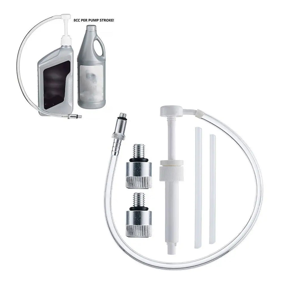 Lower Unit Gear Oil Pump with Standard Quart Bottle Adapters for Marine Motors