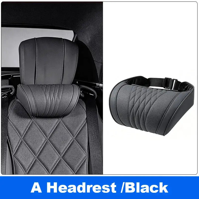 Vtear Universal Car Neck Lumbar Cushion Memory Foam Support Pillow Anti-Scratch Seat Parts Interior Modification Accessories by InterCyprus Trading Ltd