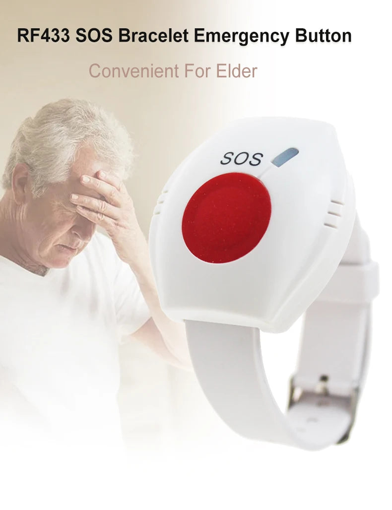 TP-309DR-2 Panic Button 433MHz SOS Bracelet &ndash; Elderly Alarm