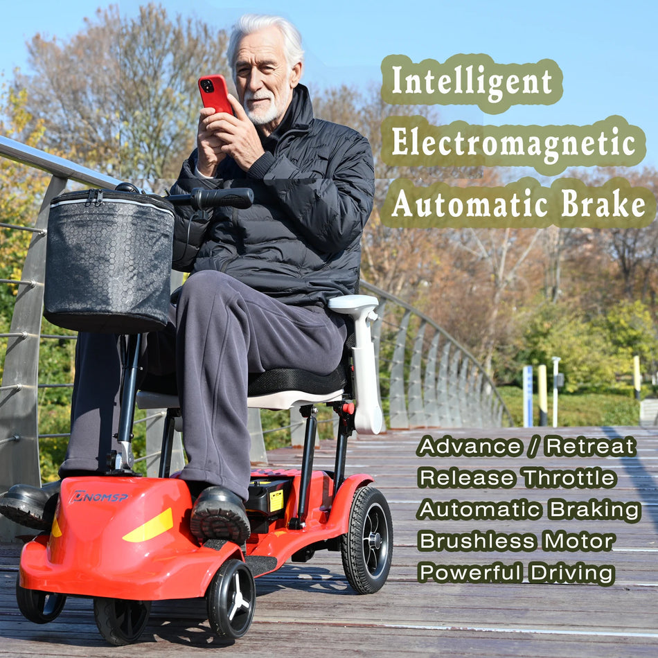 EasyTake AW124 Σκούτερ Κινητικότητας, Πέντε Ρόδες Μαγνησίου, Φορητό Αναδιπλούμενο