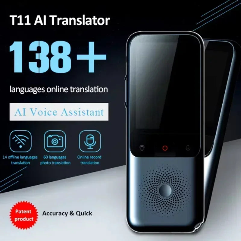 Portable AI Voice Translator With 138 Languages Offline Photo Translation
