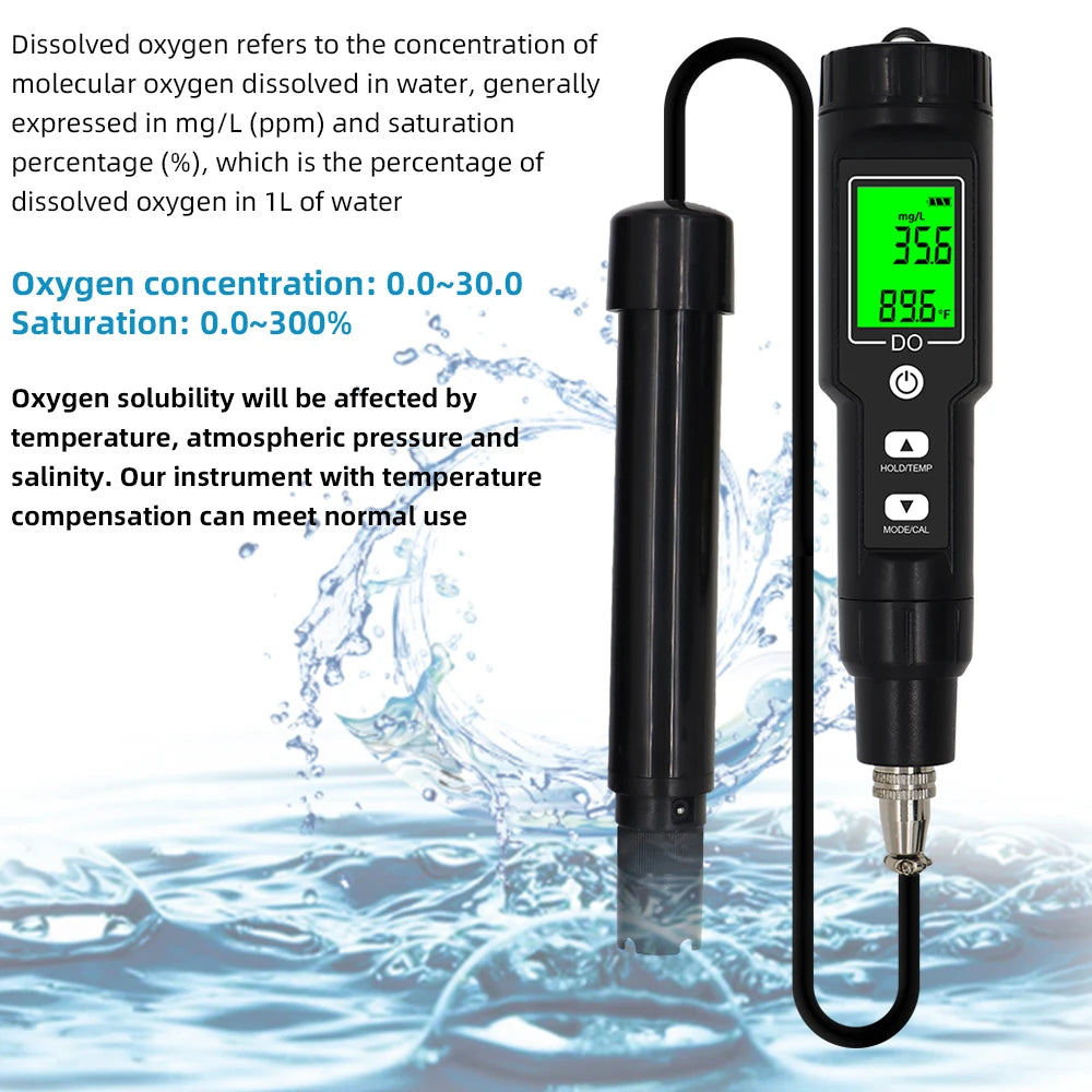 DO9100 Digital Dissolved Oxygen Meter &ndash; Waterproof ATC