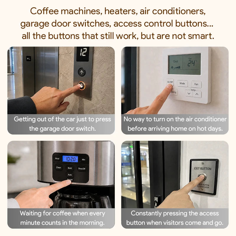 Inteligentný Fingerbot tlačidlo s Zigbee Bluetooth pre Alexa Google