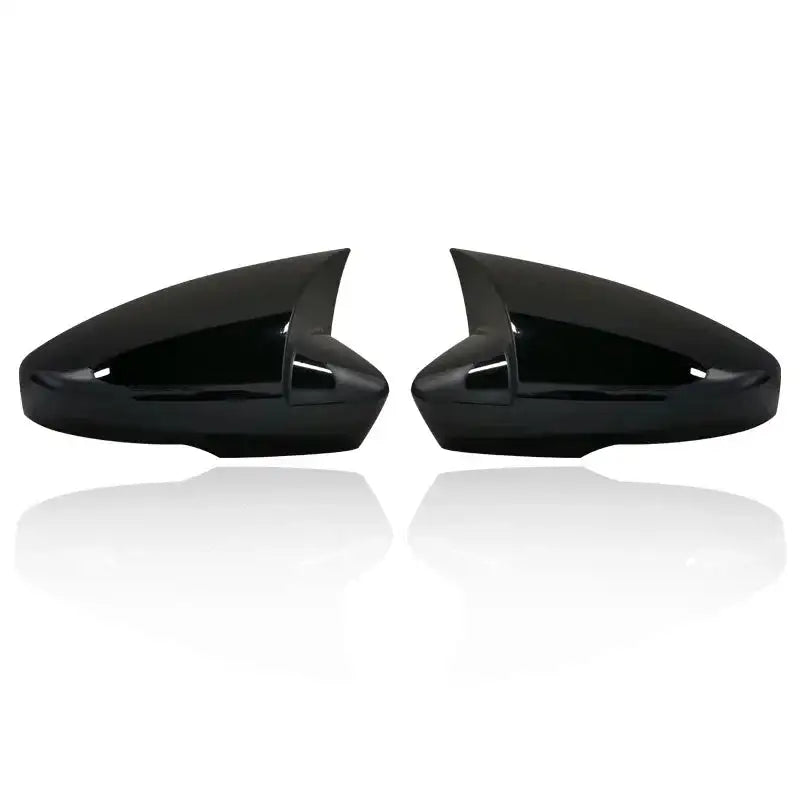 Side Wing Mirror Caps For Skoda Octavia Mk3 5E 2014 2019 Bright black
