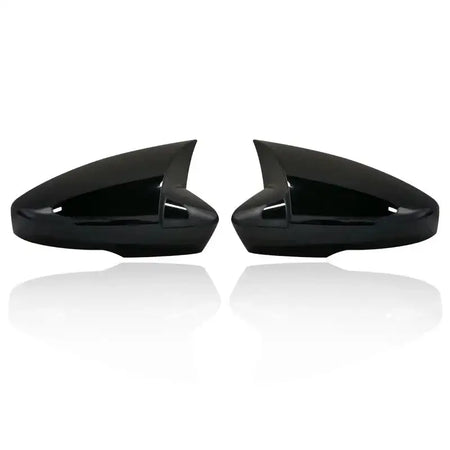 Side Wing Mirror Caps For Skoda Octavia Mk3 5E 2014 2019 Bright black
