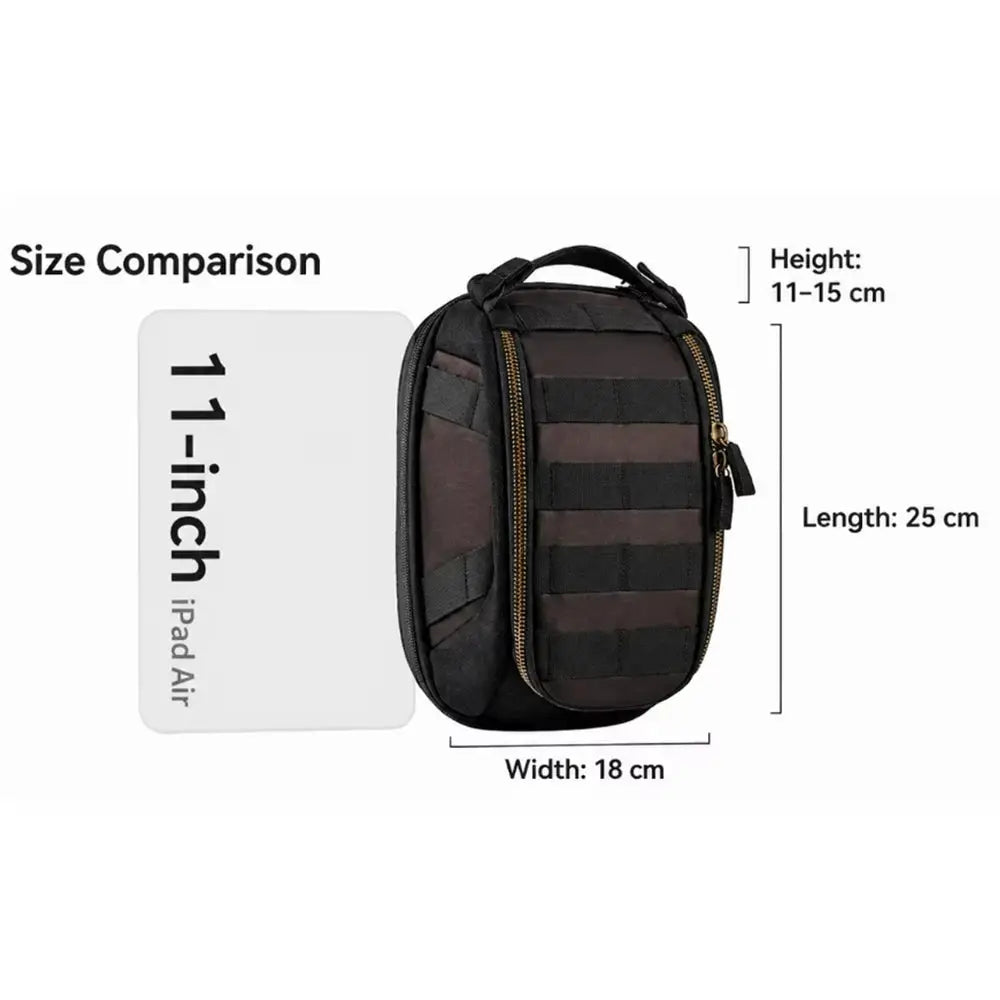 Expandable Universal Iron Material Magnetic Tank Bag Motorcycle Tank Bag Travel Front Bag Handbag Toolkit Front Bag by InterCyprus Trading Ltd