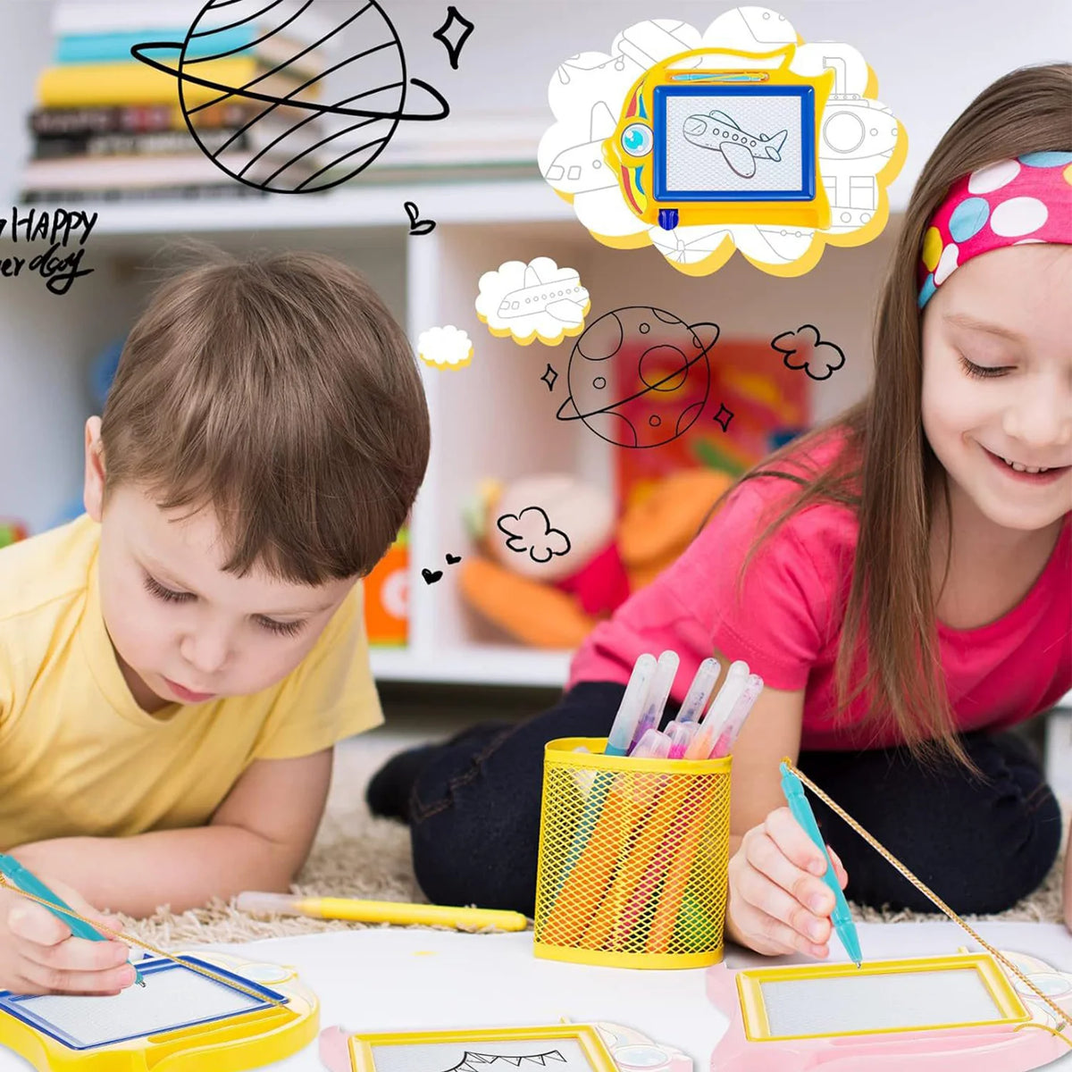 Cartoon Magnetic Drawing Board &ndash; Early Education Puzzle Toy