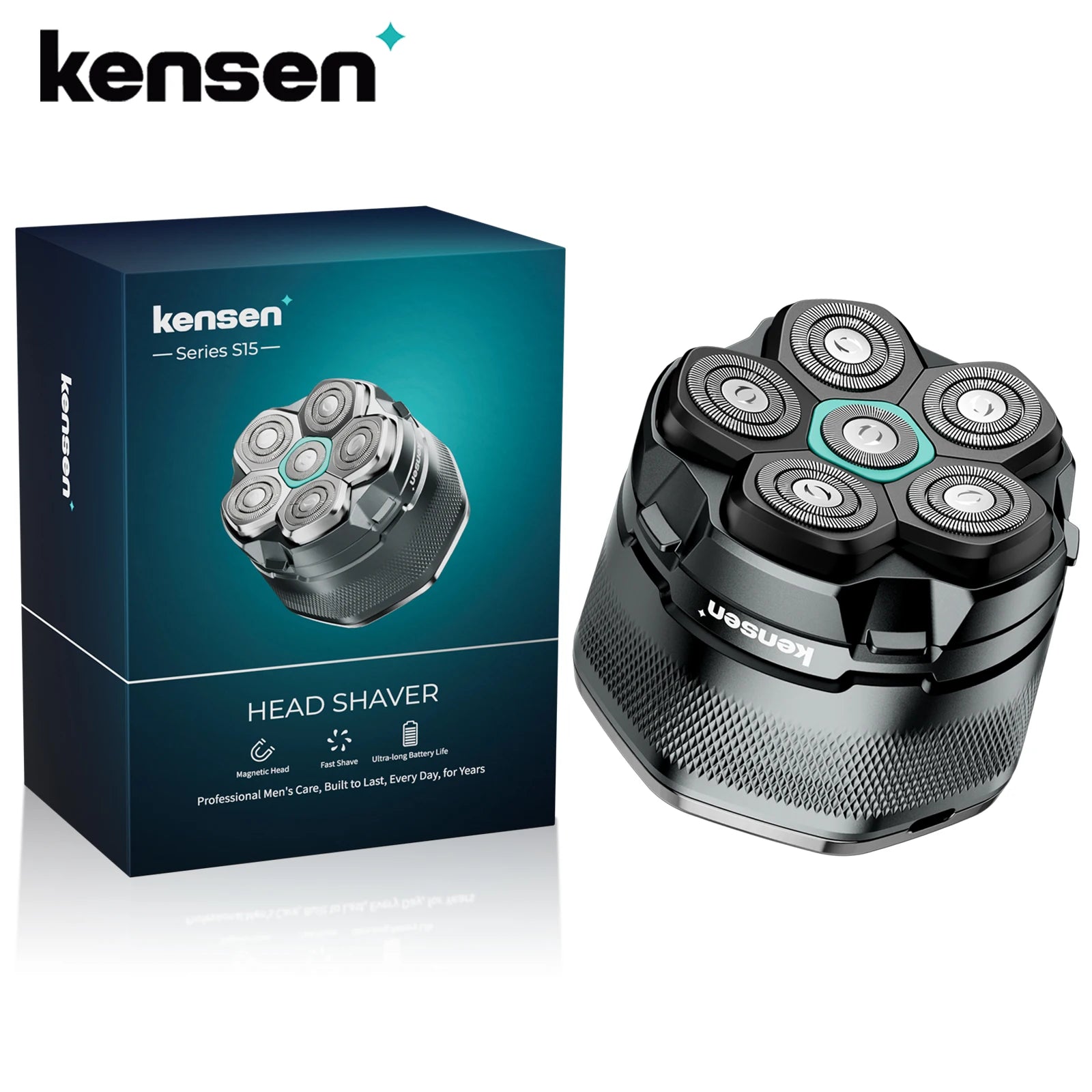KENSEN 6D Electric Head Shaver for a Perfect Bald Look