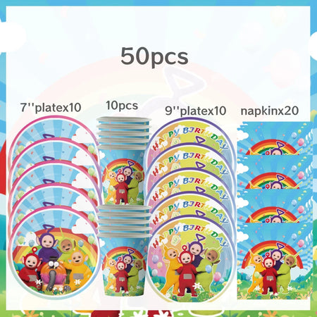 Tinky Winky Birthday Party Decoration Set BPPZ-50PCS