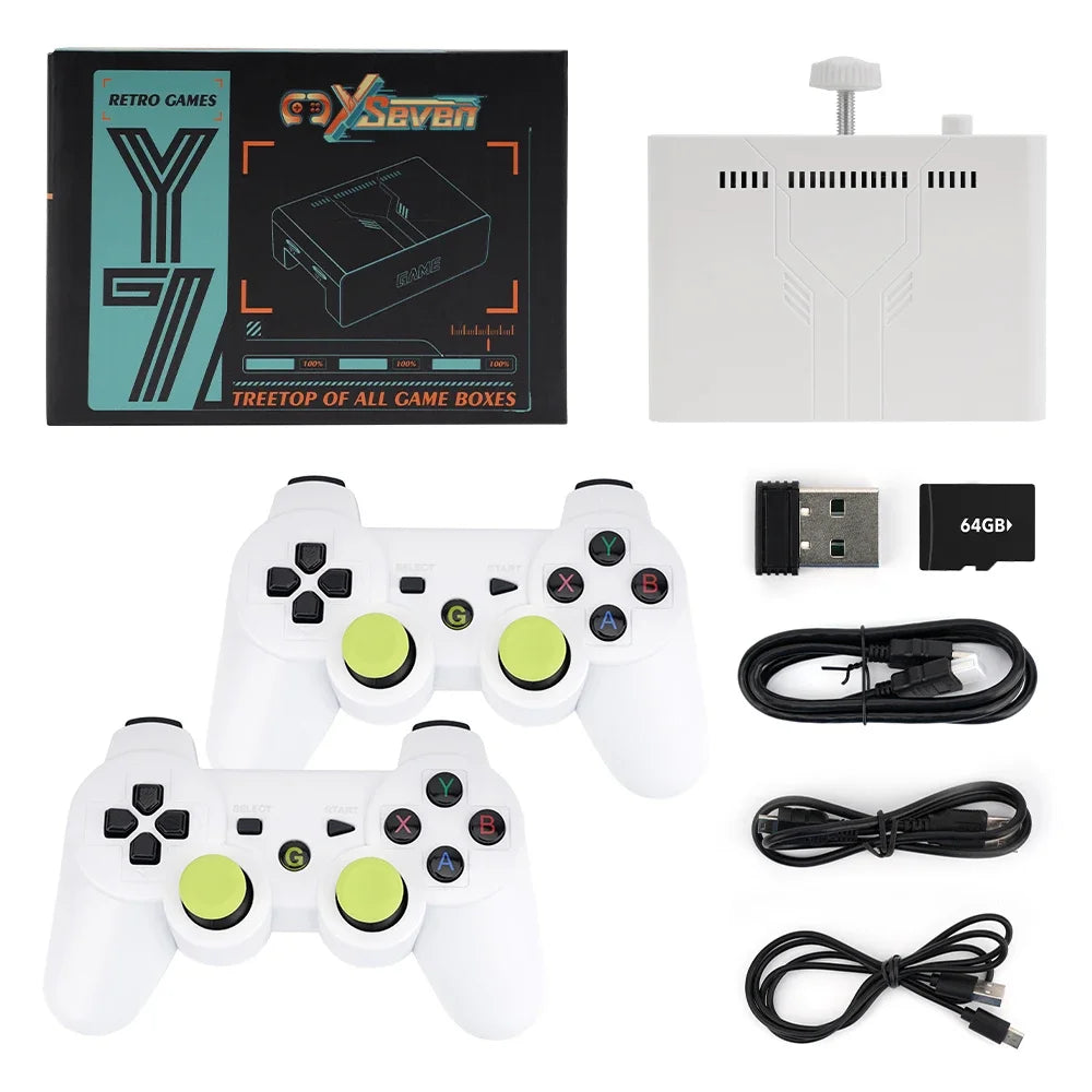 Y7 Game Console 4K Retro TV Box with 10,000+ Games &amp; Wireless Controller