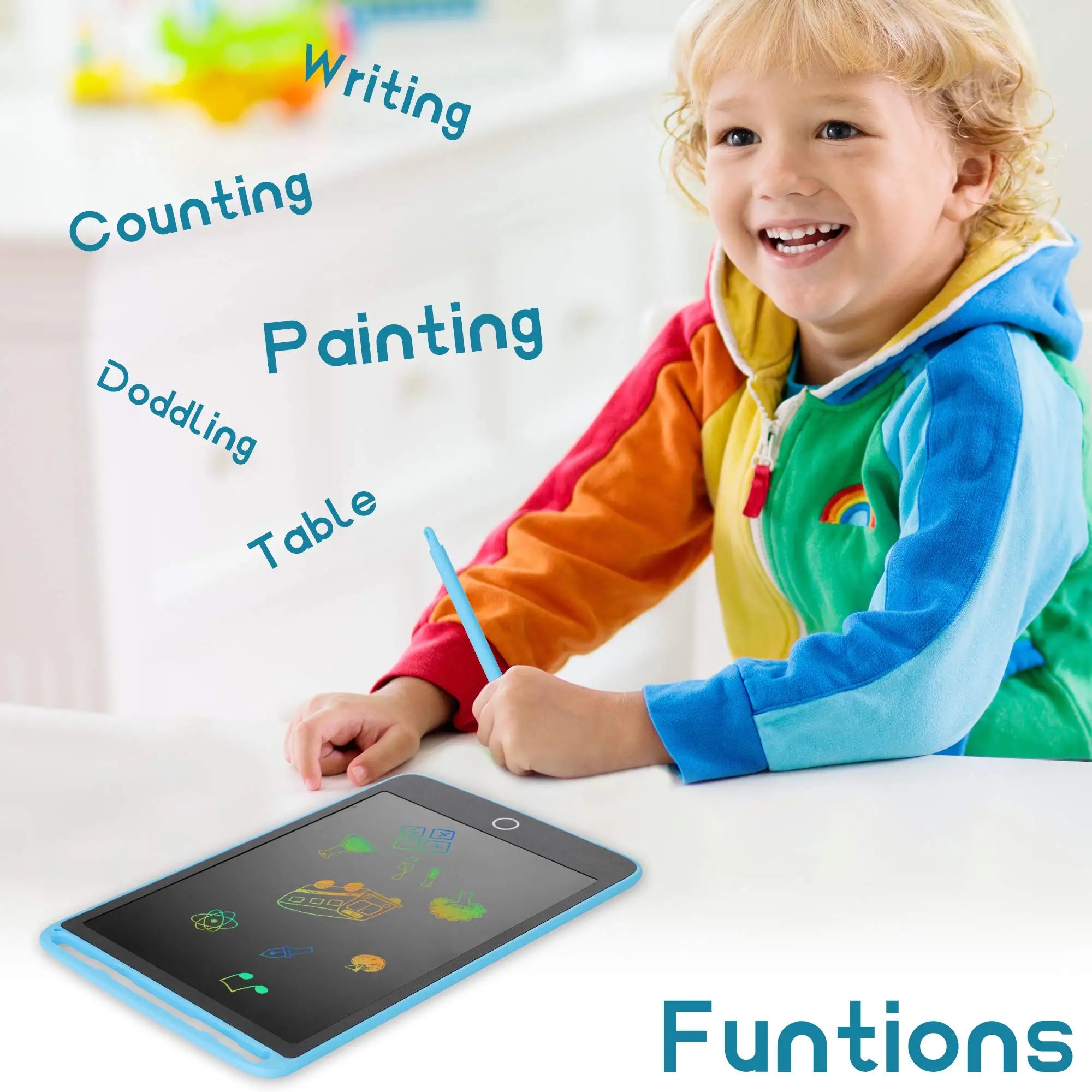LCD Writing Tablet for Kids - Educational Drawing Board
